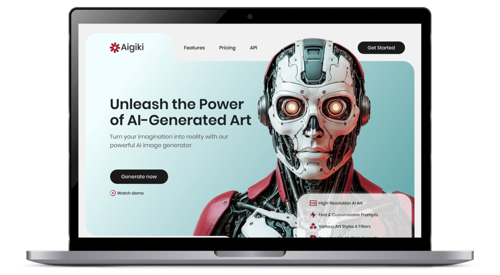 Aigiki web design